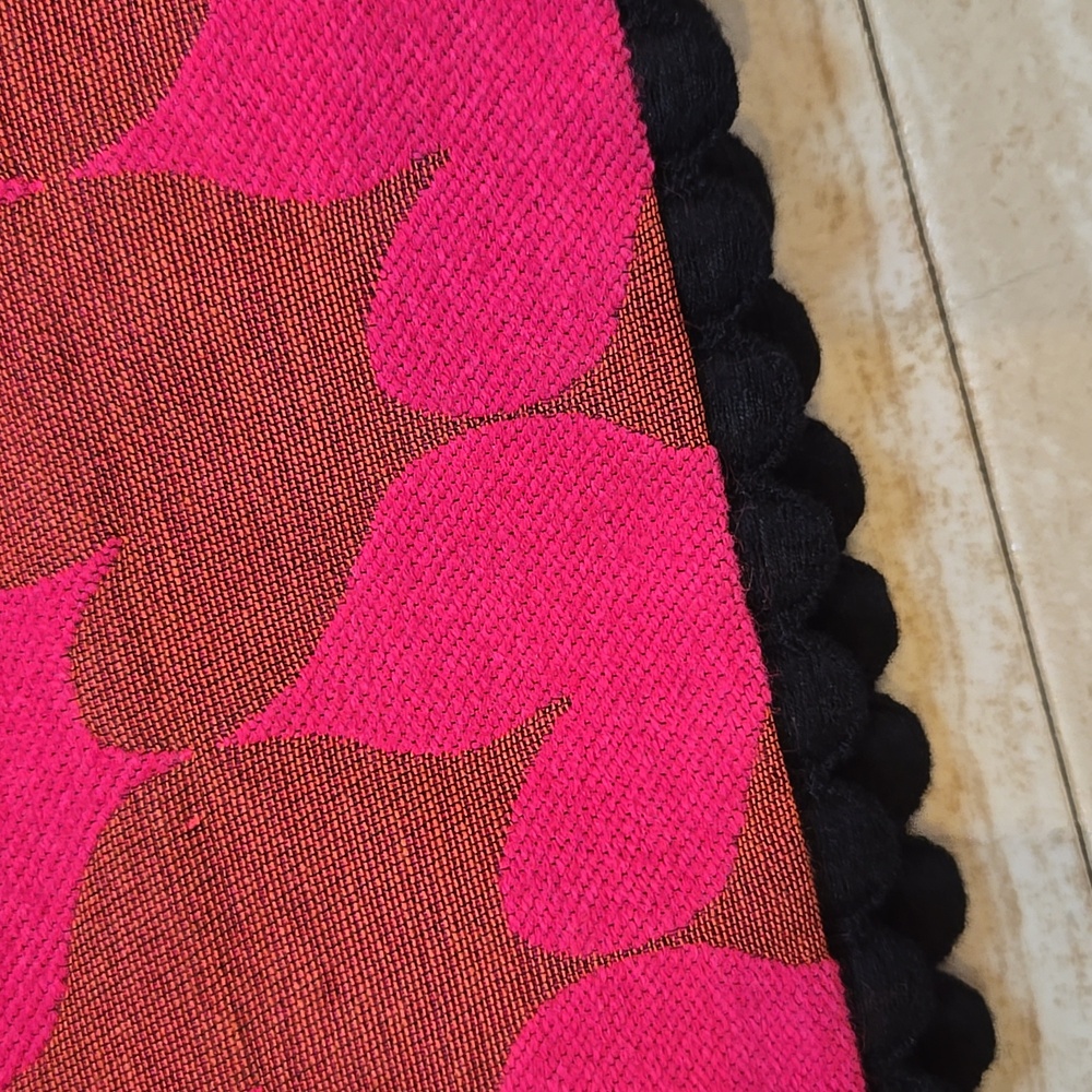 Sara Campbell Pink/Brown Abstract Houndstooth Design Pencil Skirt with Bow Belt - Picture 2 of 9
